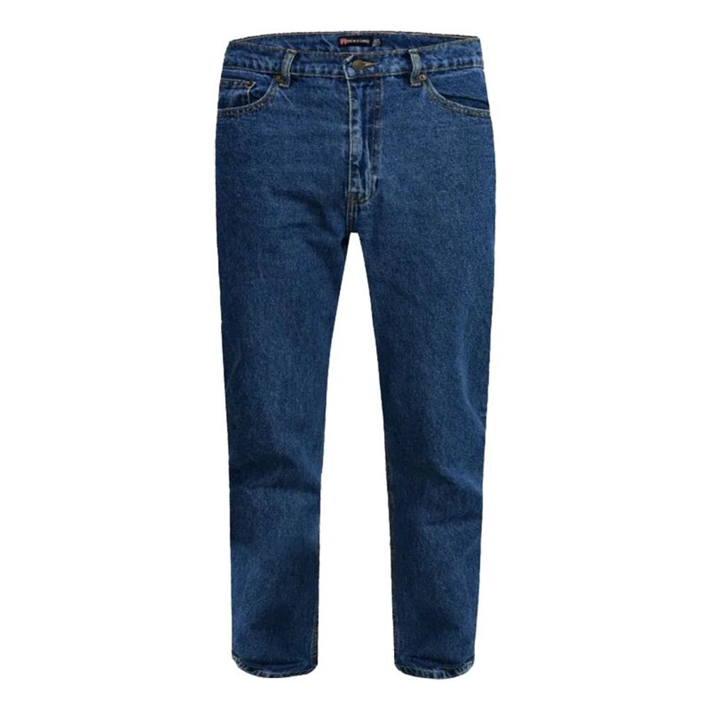 Duke Mens D555 Rockford Denim Comfort Jeans / Stonewash